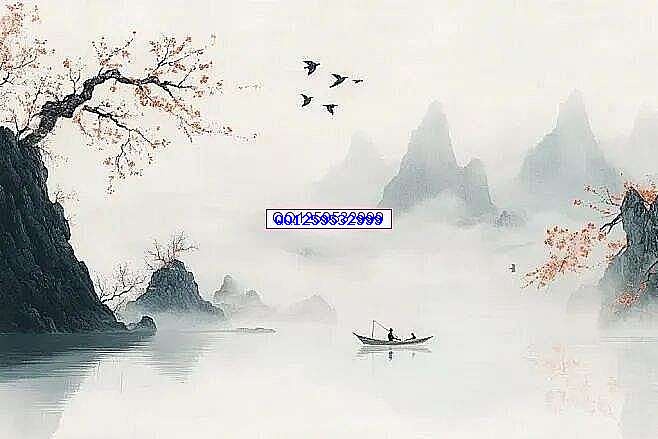 水墨中国风背景设计图