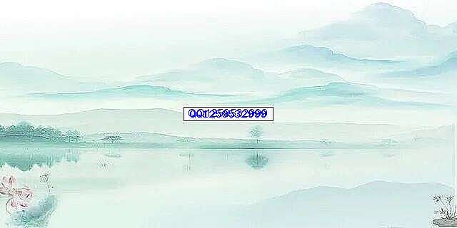 绿色古风山水淡雅湖面荷花水墨企业展板背景